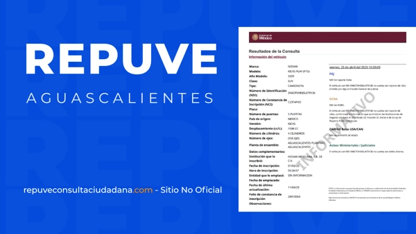 REPUVE Aguascalientes